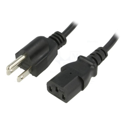 Cabo Alimentação C Ficha Americana  IEC C13 Fêmea 1.5m