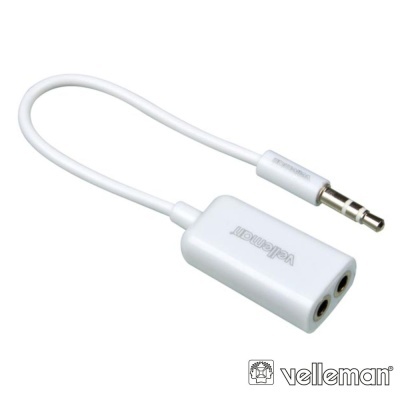 Cabo Adaptador Jack 3.5mm Macho 3P P 2 Jack 3.5mm Fêmea