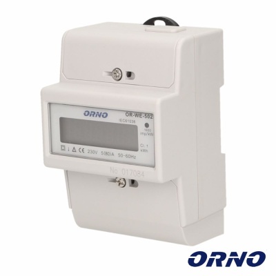 Contador de Energia 230V80A 3 Módulos P Calha Din ORNO