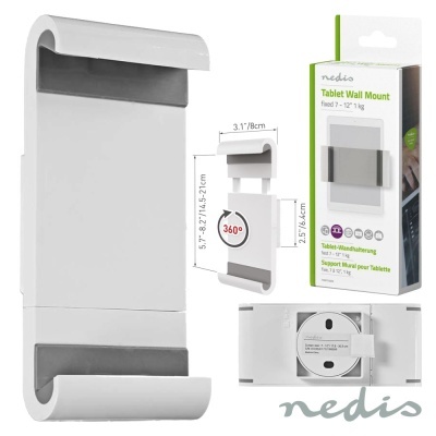 SUPORTE UNIVERSAL TABLETiPAD 7"-12" 360º DE PAREDE