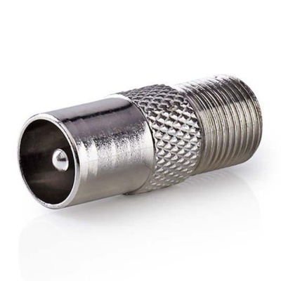 Ficha Adaptadora F Fêmea  Coaxial Macho