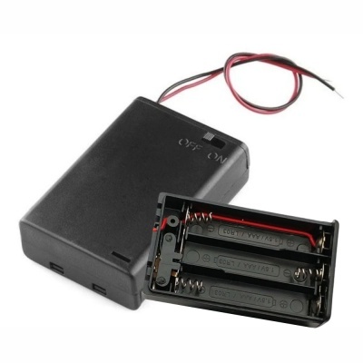 Suporte P 3 Pilhas AAA C Tampa E Interruptor