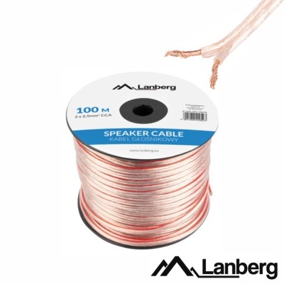 Rolo de cabo para colunas Lanberg com 100 metros