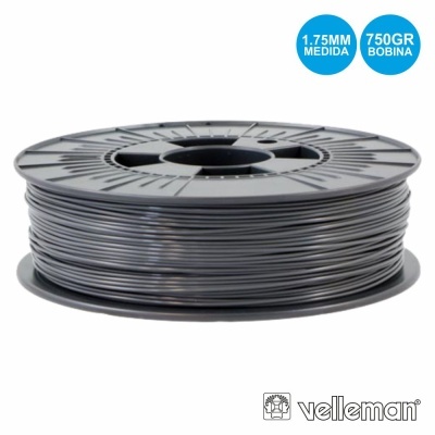 ROLO DE FILAMENTO P IMPRESSÃO 3D 1.75MM 750G CINZENTO
