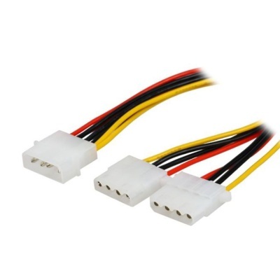 Cabo Alimentação Sata IDE Macho  2x IDE Fêmea