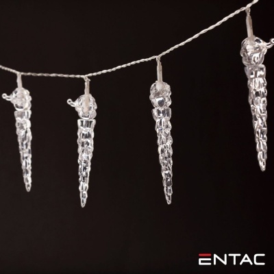 Grinalda 10 LEDS Estalactite 2xAA 1.65m ENTAC