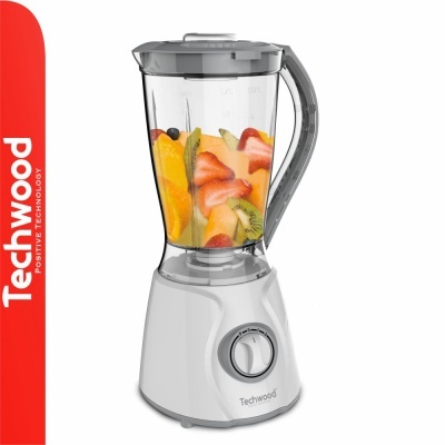 Liquidificador 450W 1.5L C Jarro de Vidro Branco TECHWOOD