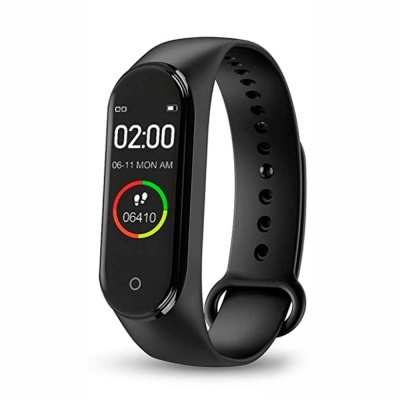 Smartband Multifunções Monitor Cardíaco Android IOS Preto