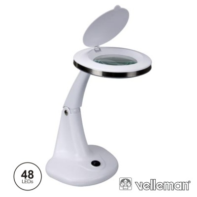 CANDEEIRO C LUPA SECRETÁRIA 312 DIOPTRIAS 48 LEDS 5W