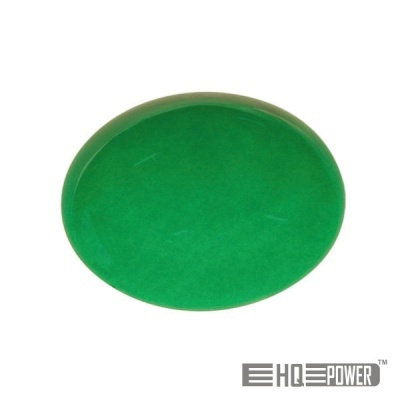 Gravata de bolacha verde lisa com marca HQPOWER