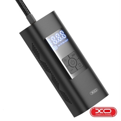 Compressor de Ar Portátil C Manómetro Preto XO