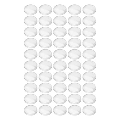 Batentes Adesivos de silicone Transparentes 10mm 50x