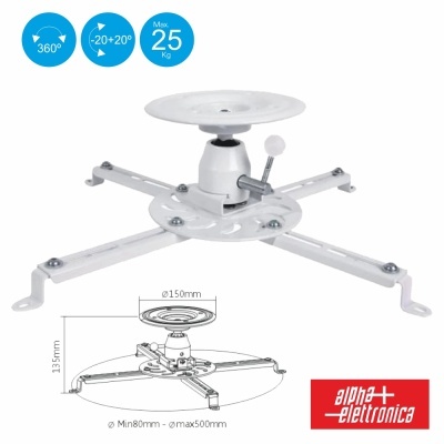 SUPORTE VÍDEOPROJETOR TECTO 25KG