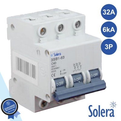 DISJUNTOR 3P 32A 6kA 240415V SOLERA