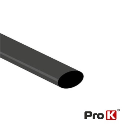 TUBO MANGA TERMORETRÁCTIL 12.7MM 1.2M 25X PRETO PROK