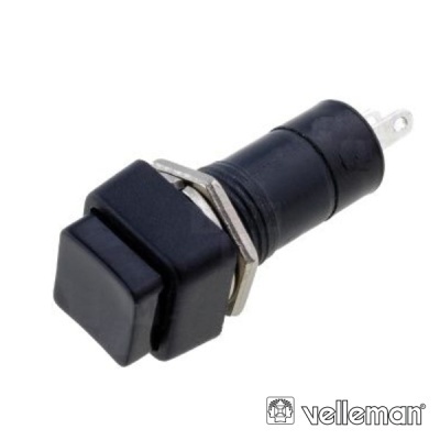 PULSADOR ON-(OFF) PRETO 3A125V