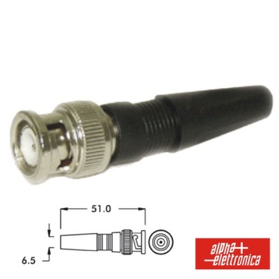 FICHA BNC PARAFUSO C PROTETOR CABO PVC P RG59