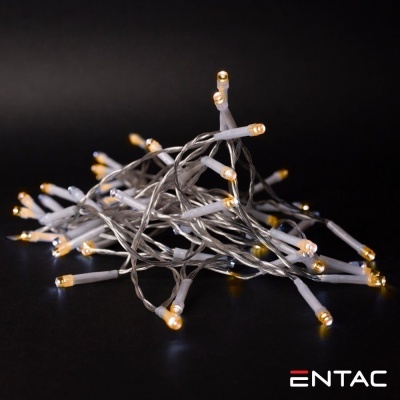 Grinalda de 10 LEDs Branco Quente 1M ENTAC