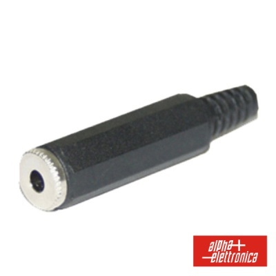 FICHA JACK FÊMEA 3.5MM MONO C PROTEÇÃO DE CABO