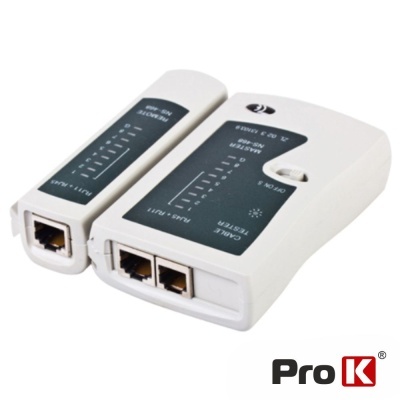 TESTADOR DE CABOS REDE RJ11RJ45 PROK
