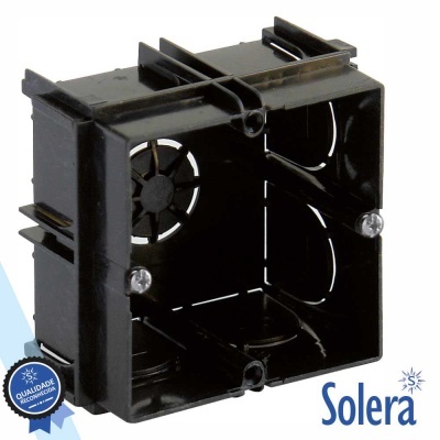 CAIXA DE PASSAGEM EMBUTIR C 9 ENTRADAS 65x65x40MM SOLERA