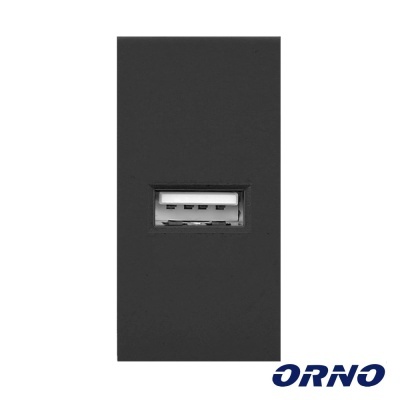 Módulo USB 22.5x45mm P Encastrar OR-GM-9010B ORNO