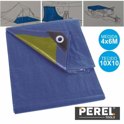 TOLDO RESISTENTE 4X6M AZUL PEREL