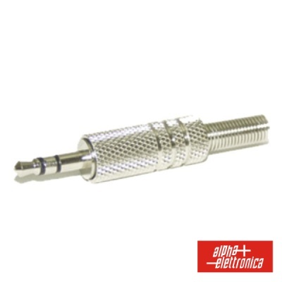 FICHA JACK 3.5MM MACHO STÉREO C PROTEÇÃO