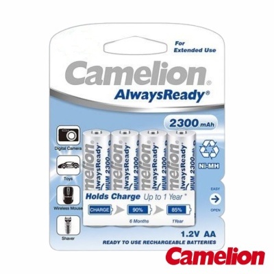 Bateria Ni-Mh AA AlwaysReady 1.2V 2300mAh 4xBlister CAMELION