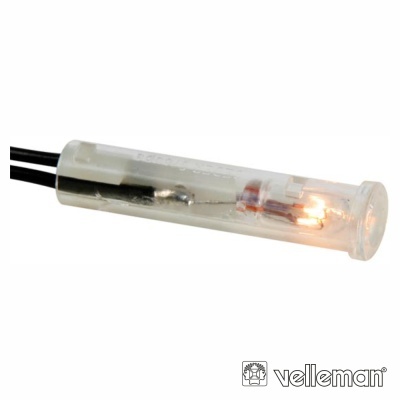 LUZ PILOTO REDONDO TRANSPARENTE 220V 7MM VELLEMAN