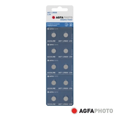 Pilha Botão Alcalina AG7 1.5V 10x Blister AGFAPHOTO