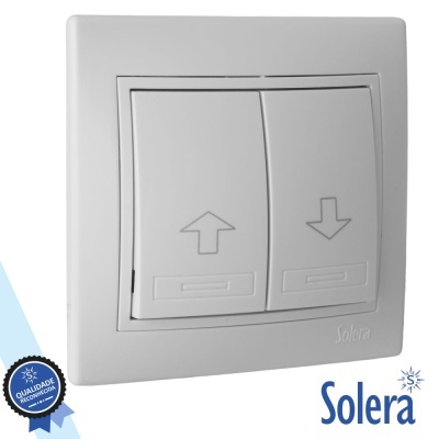 PULSADOR PERSIANA PAREDE DUPLO ENCASTRAR 10A 250V SOLERA