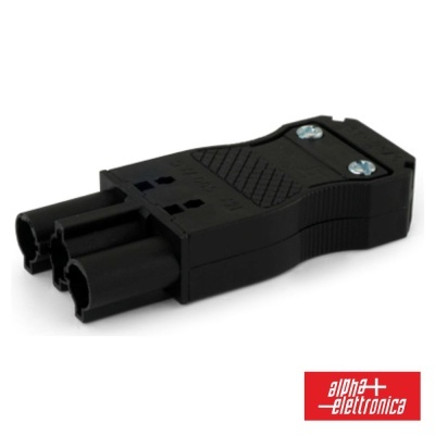 FICHA ALIMENTAÇÂO AC 2P + TERRA MACHO 16A 500V