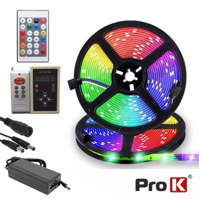 Kit Fita 240 LEDS 5050 12V 5m RGB Digital C Control PROK