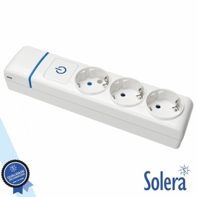 Extensão Elétrica 3x Schuko C Interruptor ION SOLERA