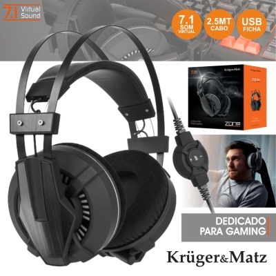 Auscultadores Gaming GH-100 PRO KRUGER MATZ