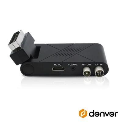 Receptor TDT FULL HD 1080P DVB-T2 Canais FTA USB DENVER