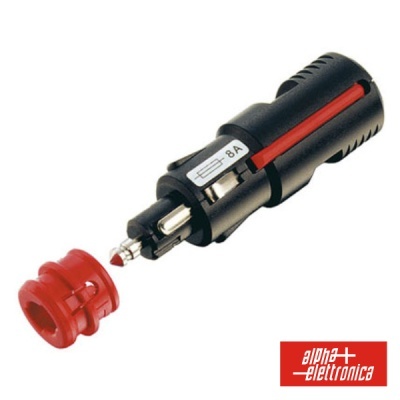 FICHA ISQUEIRO MACHO COM FUSIVEL 8A