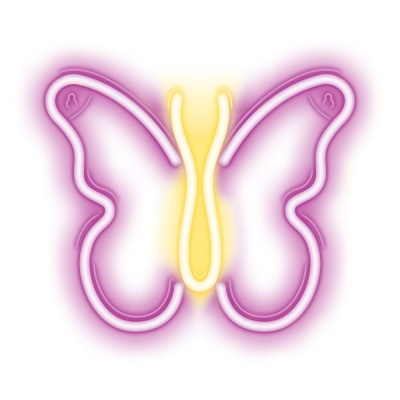Luz LED Neon Em Forma de Borboleta