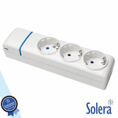 Extensão Elétrica 3x Schuko ION SOLERA