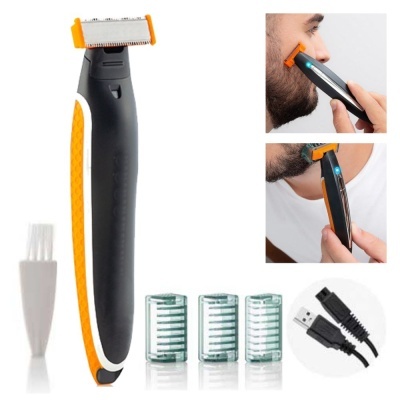 MÁQUINA BARBEAR PORTÁTIL DE PRECISÃO 3EM1 C ACESSÓRIOS