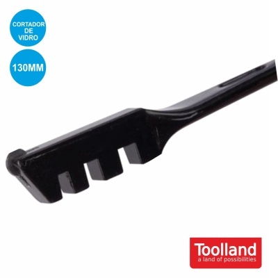 Ferramenta cortador de vidro preto 130mm da marca Toolland