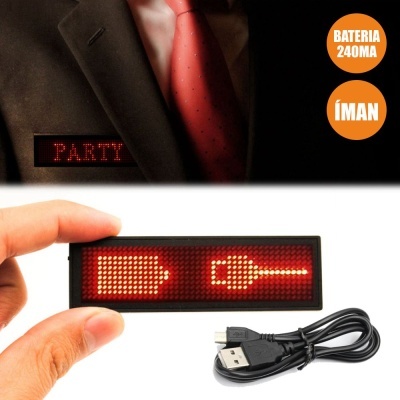 PLACA MENSAGEM ROLANTE LED DISTINTIVO C BATERIA