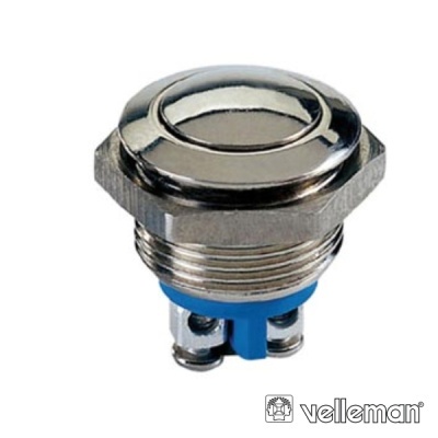 INTERRUPTOR REDONDO EM AÇO INOXIDÁVEL SPST 1NO