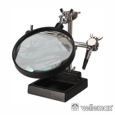 Suporte Articulado C Lupa E Pinças Crocodilo VELLEMAN