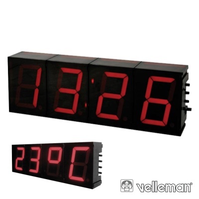 RELÓGIO DIGITAL 7 SEGMENTOS 57MM VELLEMAN
