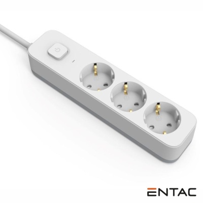 Extensão Elétrica 3x Schuko C Interruptor 3m ENTAC
