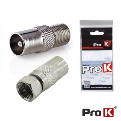 Conjunto 2 Fichas CoaxiaisF MachoFêmea PROK