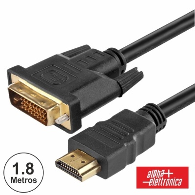 Cabo HDMI Macho  DVI-D Single Link Macho 1.8m ALPHA