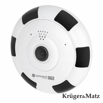 Câmara Vigilância IP 1536p Wifi Connect C70 TUYA KRUGER MATZ